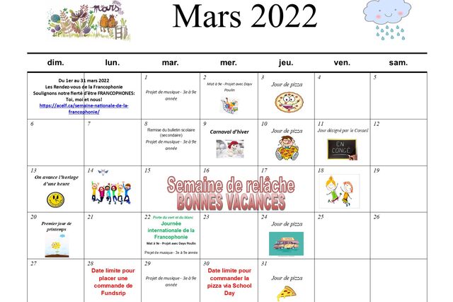 Mars 2022
